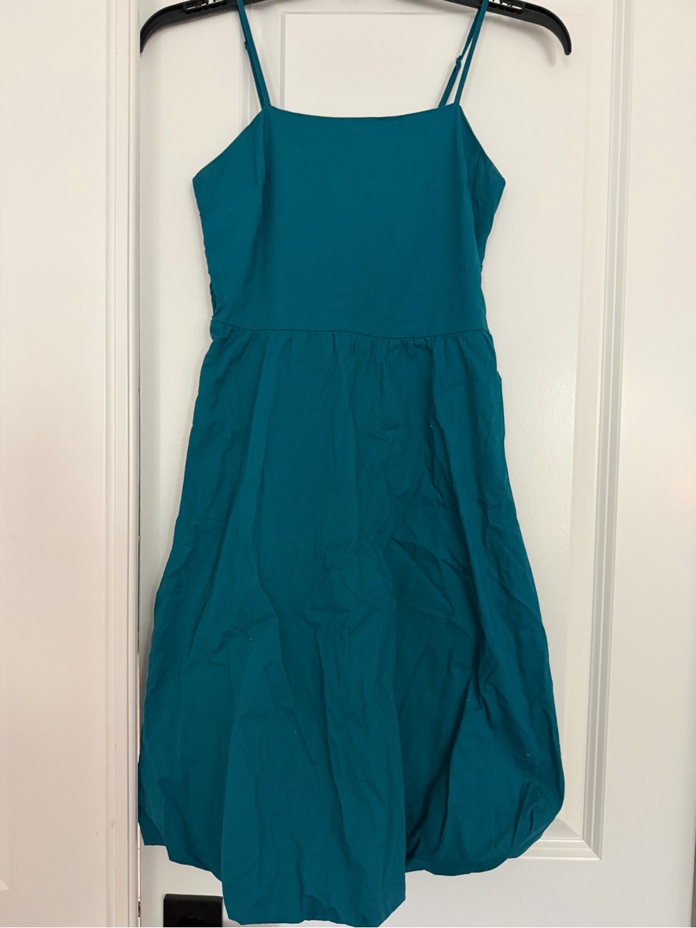 Juniors Teal Spaghetti-Strap Sundress